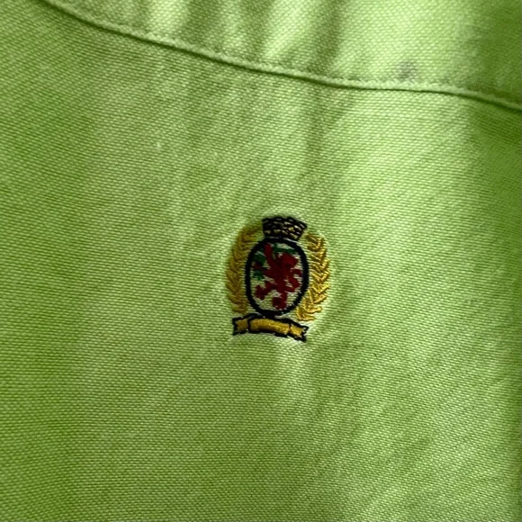 🍍Vintage Early 80’s Tommy Hilfiger Long Sleeve
Button Down Sz. L Lime Green🍍 - Picture 6 of 10